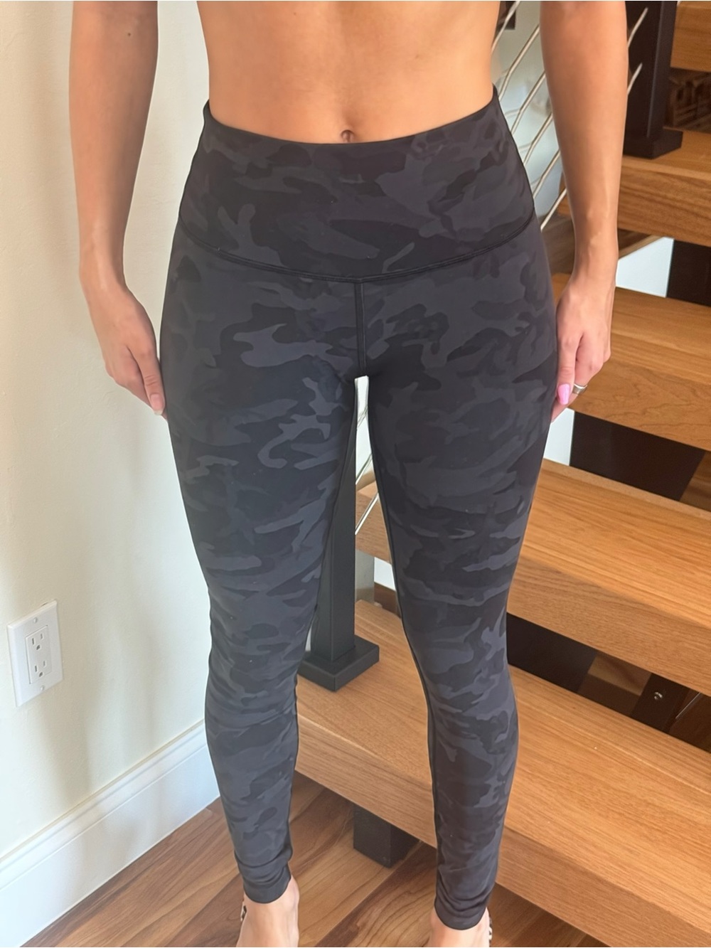 Lululemon Wunder Under Hi-Rise Tight incognito camo multi grey size 4